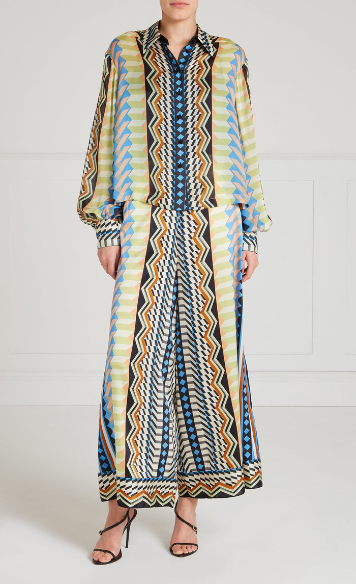 Meryl Shirt - Provence Blue Mix