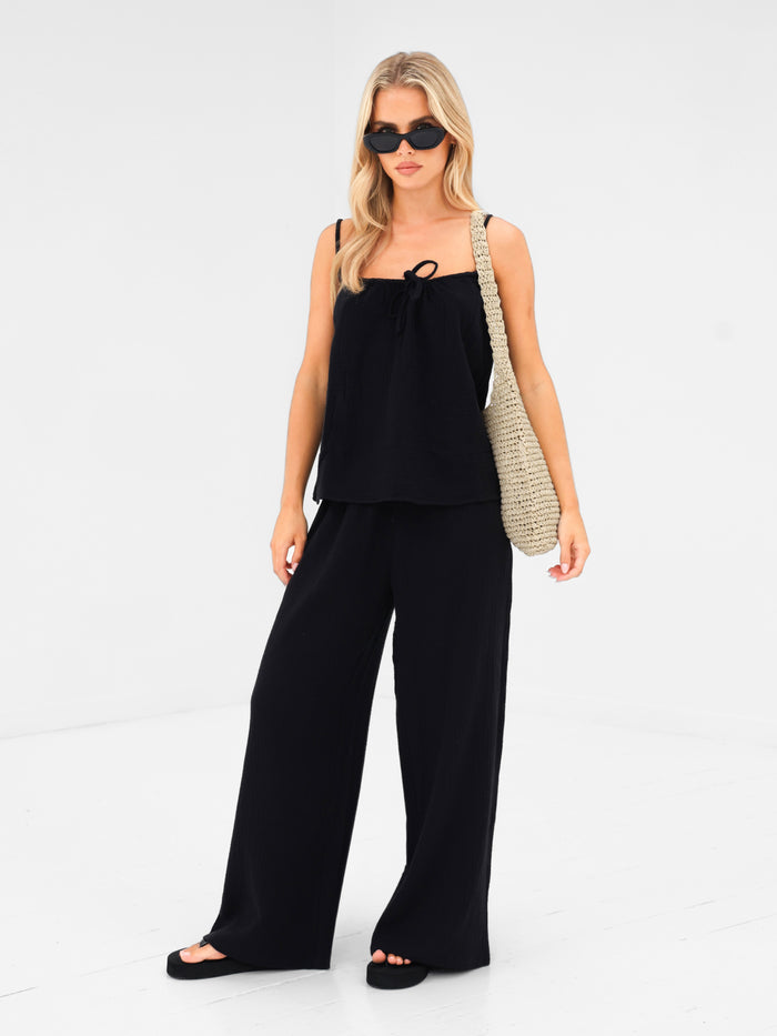 Mila Cami Top - Black