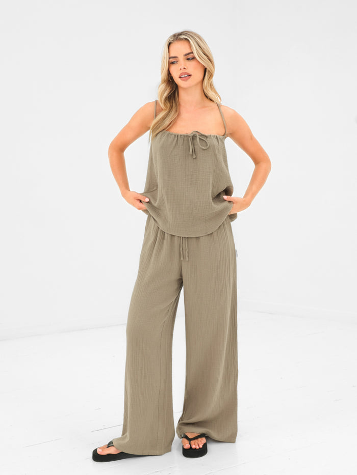 Mila Cami Top - Taupe