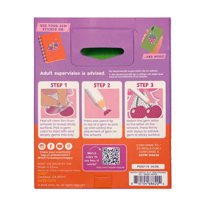 Mini Razzle Dazzle DIY Gem Sticker Kit - Magic Mood - Wee Bee Baby Boutique