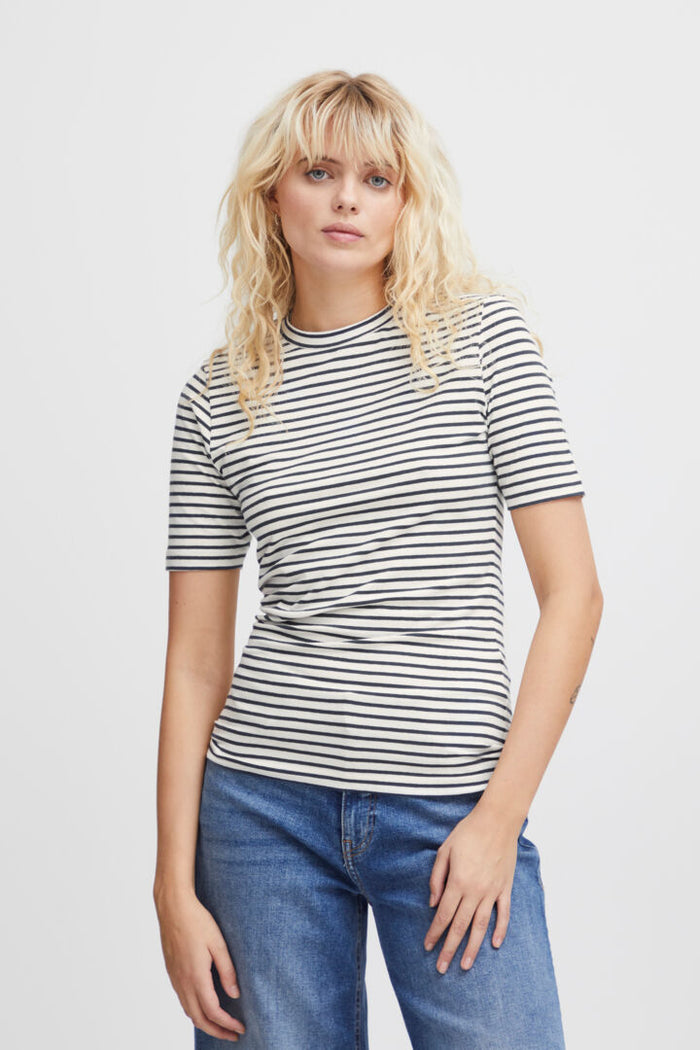 MIRYA T-SHIRT (TOTAL ECLIPSE STRIPE)