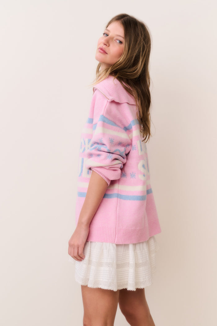 Mitsy Wool Ski Club Sweater