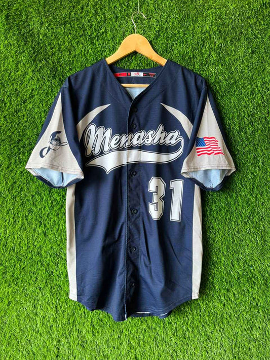 Mlb Menasha Jersey |Vintage Oversized Streetwear | Men Women |  Online Shopping