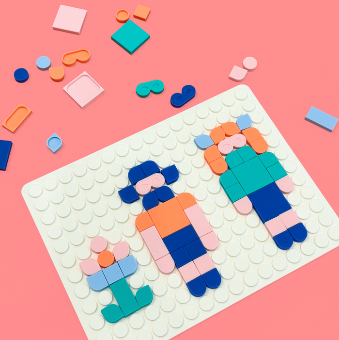 Mosaïques clipsables | Blanc