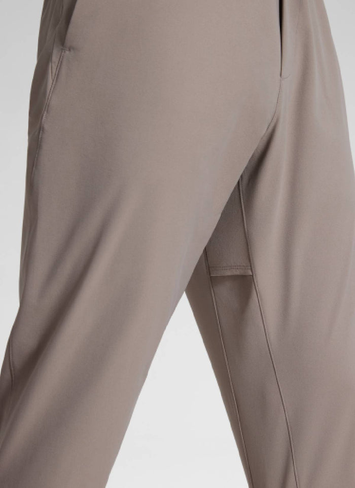 CRZ YOGA Mens Motion Workout Daily Mid Rise Drawstring Pocket Pant 30" Cliff Ash