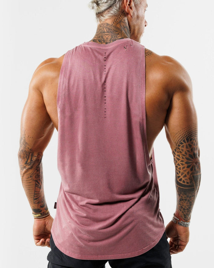 MOTO DISTRESSED BRO TANK - RED