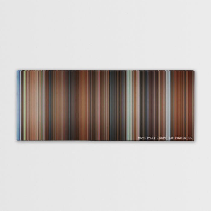 Mr. Deeds color palette canvas print: thousands of thin vertical stripes of color