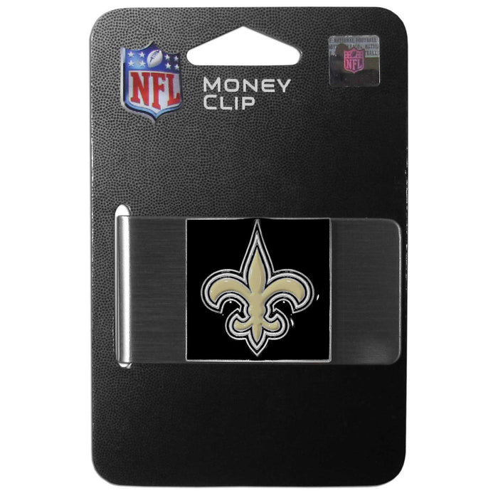 New Orleans Saints  Steel Money Clip