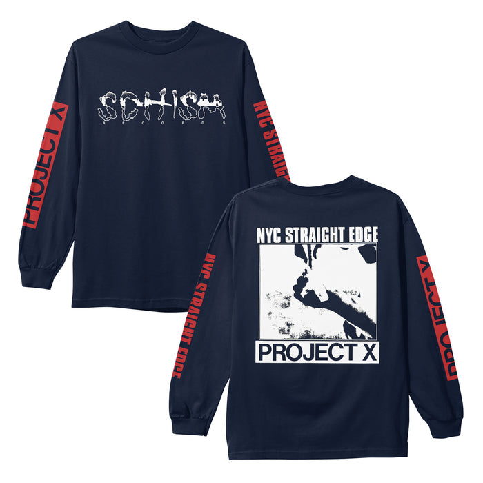 project x New York Straight Edge - Navy Long Sleeve
