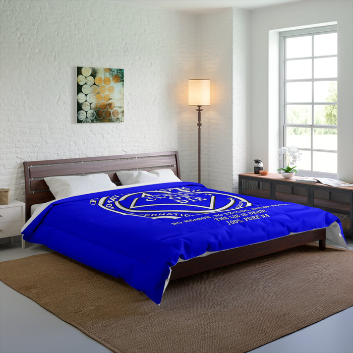 No Matter What Blue Comforter