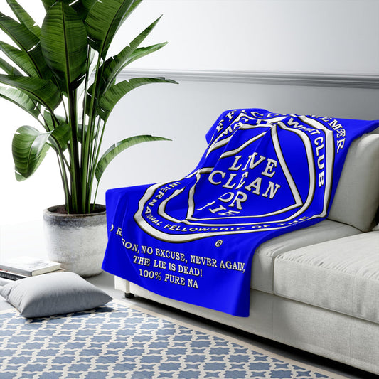 No Matter What Blue Fleece Blanket