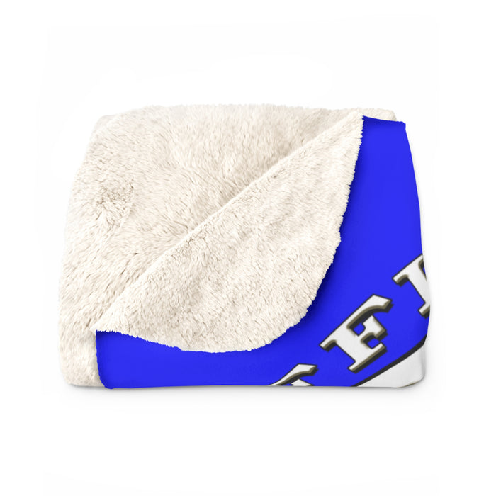 No Matter What Blue Fleece Blanket