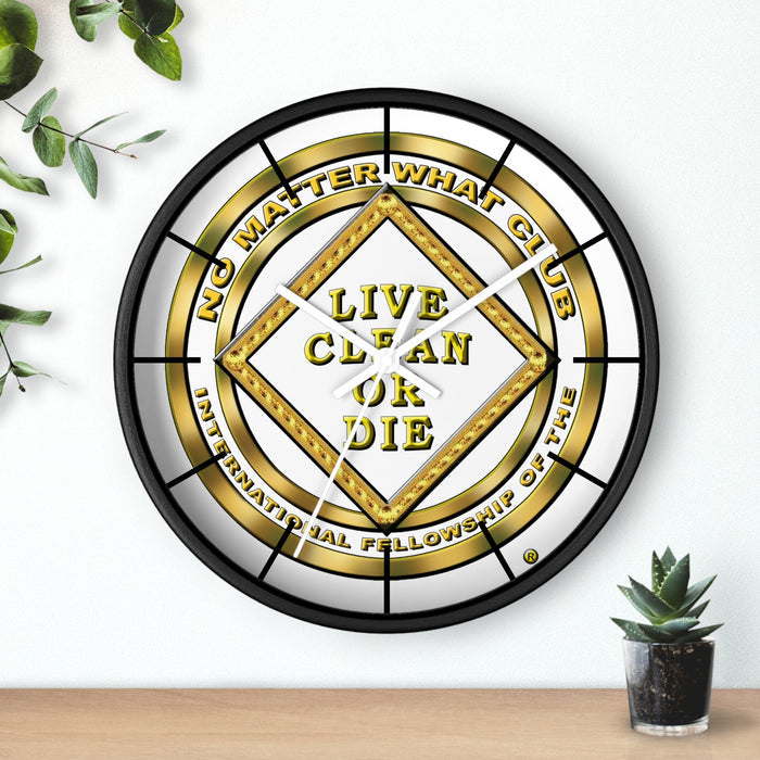No Matter What Gold Wall clock