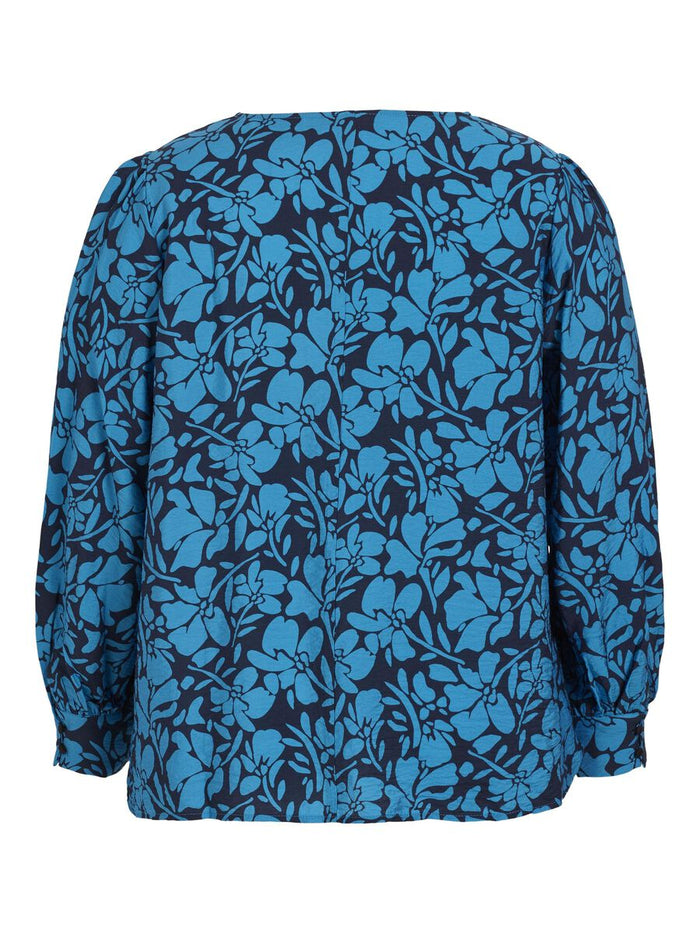 NOA V NECK TOP (NAVY/BLUE)