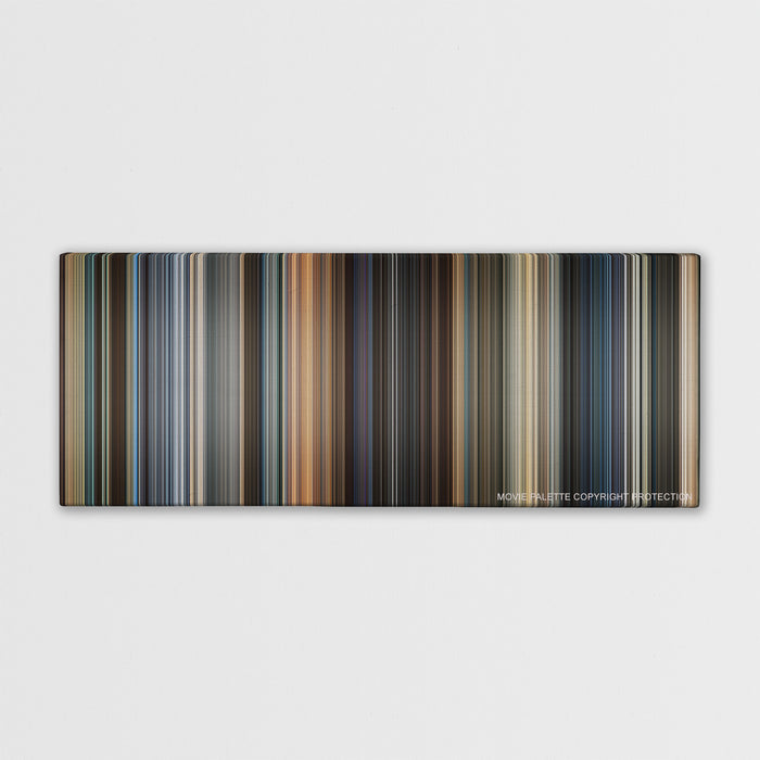 Now You See Me color palette canvas print: thousands of thin vertical stripes of color