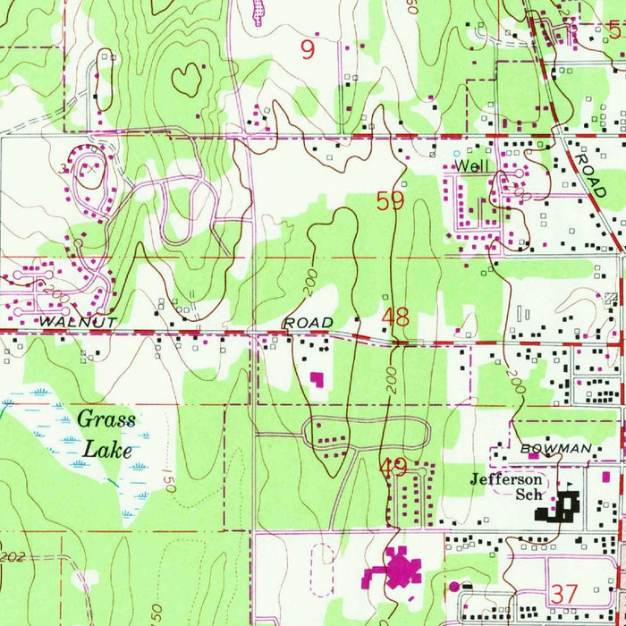 Old Map of Olympia, Washington by USGS, 1959 – Tumwater, Budd Inlet & Capitol Lake