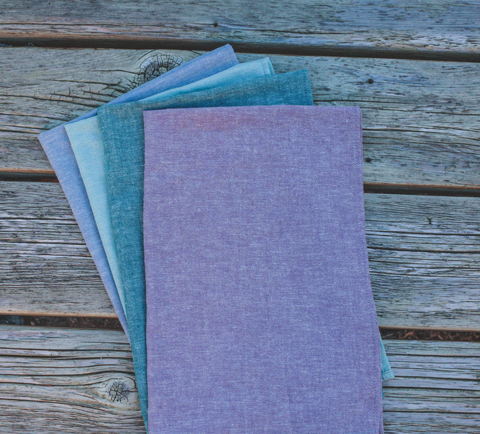 Organic Cotton & Hemp Tea Towels - Single and Packs