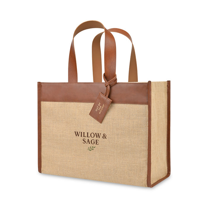 Out of the Woods® Jute Trim Box Tote