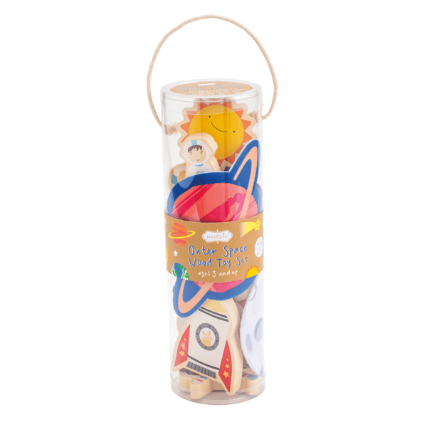 Outer Space Wooden Toy Set - Wee Bee Baby Boutique