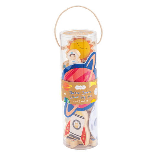 Outer Space Wooden Toy Set - Wee Bee Baby Boutique