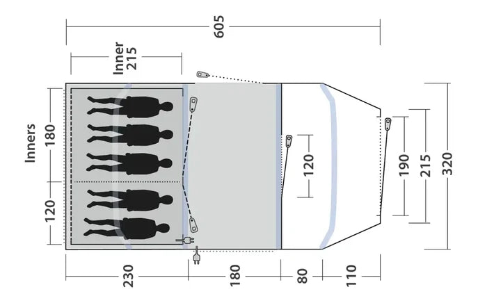 Outwell Tent Hornet 5 Air