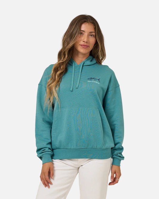 Overlay Hoodie - Teal
