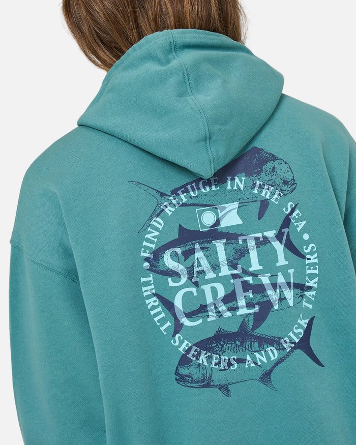 Overlay Hoodie - Teal