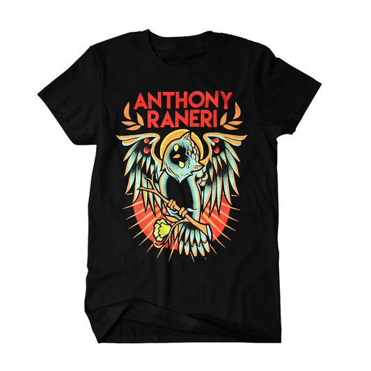 anthony raneri Owl - Black T-Shirt