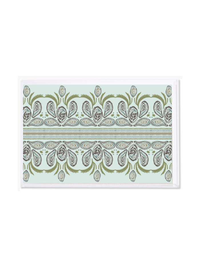 Oyster Ikat Small Tray