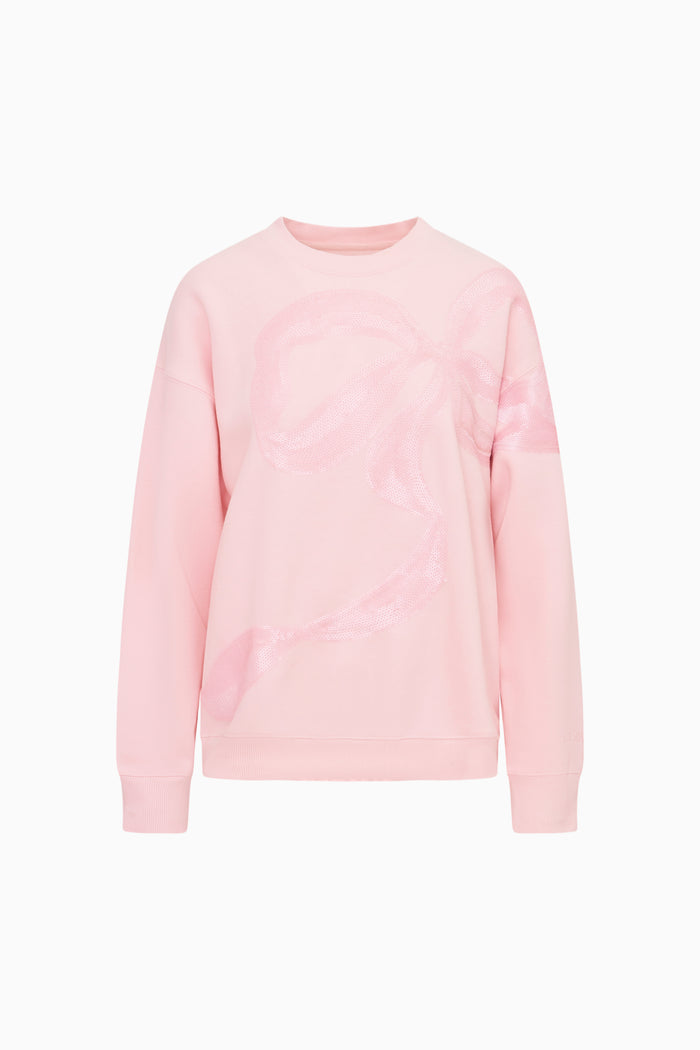 Palo Sequin Bow Fleece Pullover