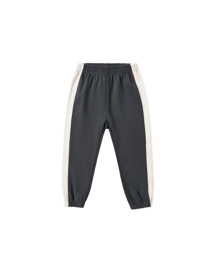 Paneled Sweatpant || Midnight - Wee Bee Baby Boutique