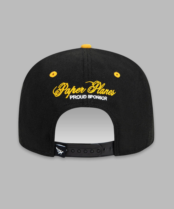 Paper Plane - Lovers & Friends Snapback Hat - Black/Gold - Clique Apparel