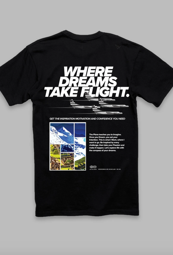 PAPER PLANE TEE- DRAM VALLEY OVERSIZED - Clique Apparel