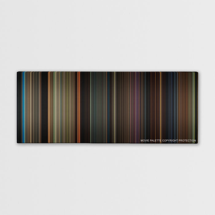 Percy Jackson & the Olympians: The Lightning Thief color palette canvas print: thousands of thin vertical stripes of color
