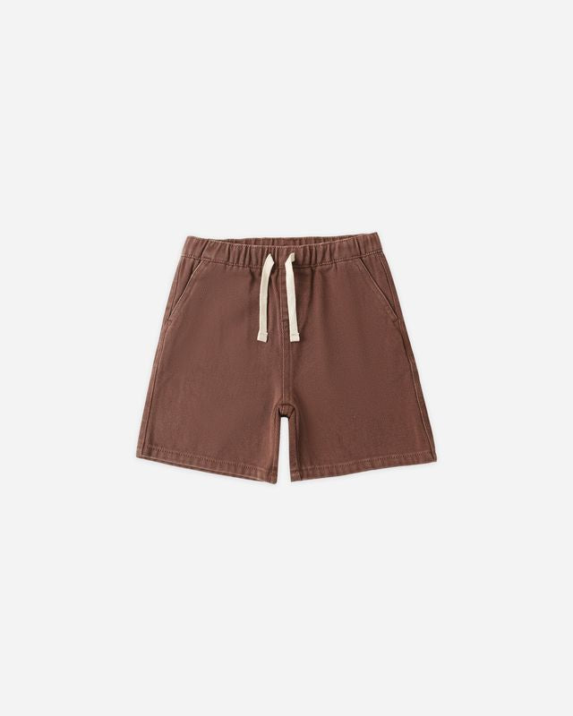 Perry Short || Chocolate - Wee Bee Baby Boutique