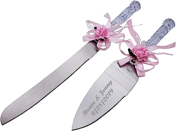 Personalized Cake Knife and Server Set