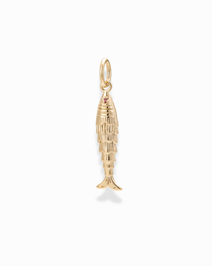 Petite Shia Fish Charm - Mod + Jo - Jewelry built to last, advanced plating technology