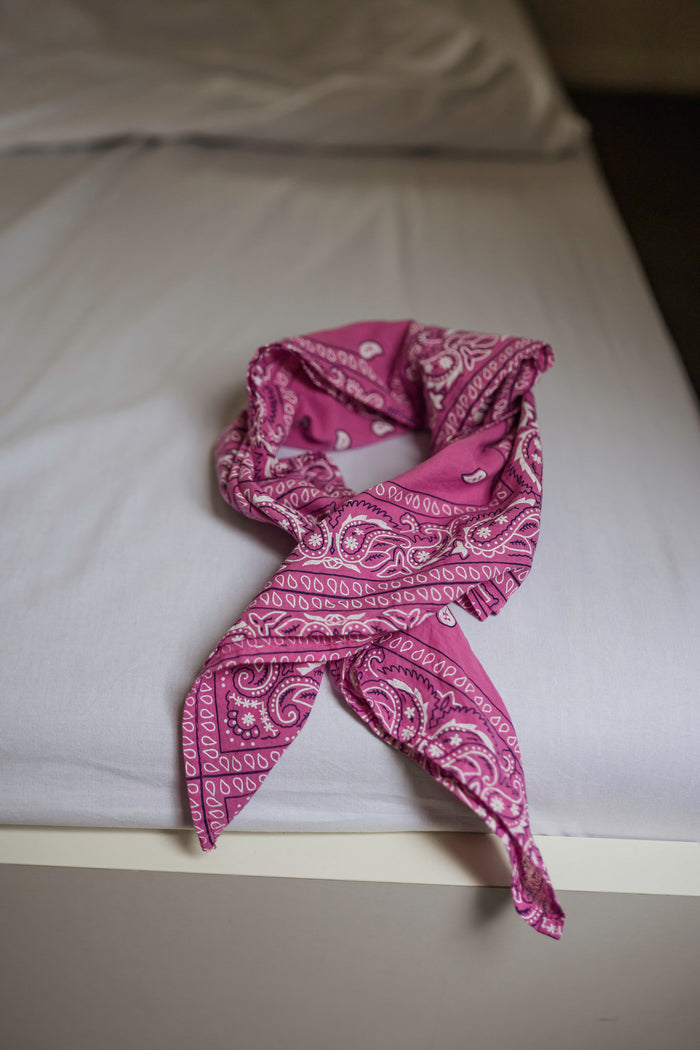 Pink Bandana Denia Scarf