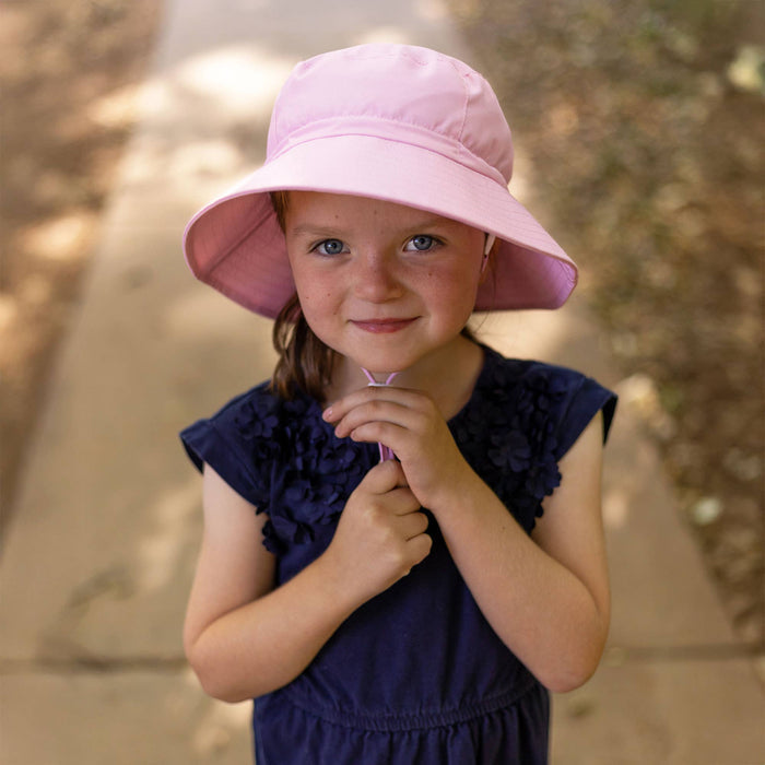 Pink Sorbet | Aqua Dry Bucket Hat - Wee Bee Baby Boutique