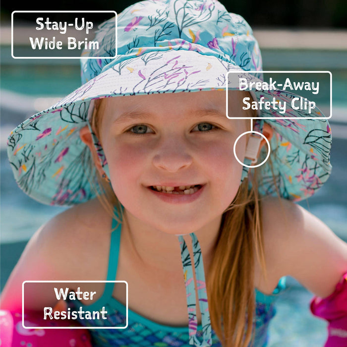 Pink Sorbet | Aqua Dry Bucket Hat - Wee Bee Baby Boutique