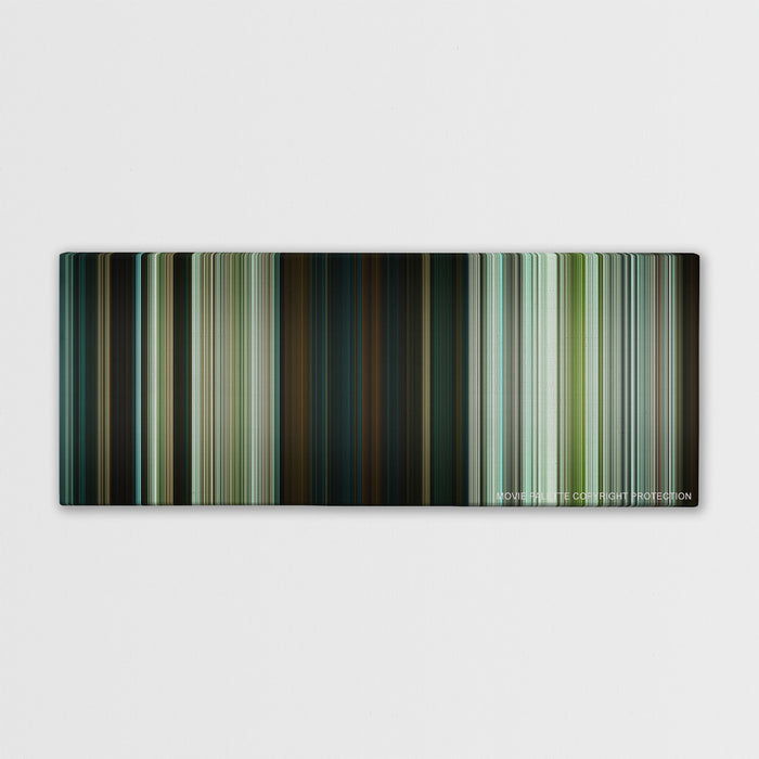 Pirates of the Caribbean: Dead Man's Chest color palette canvas print: thousands of thin vertical stripes of color