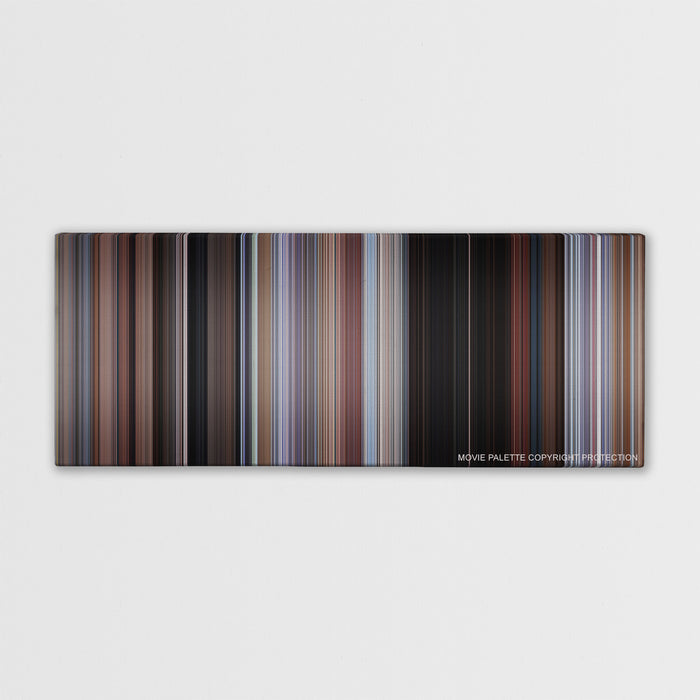 Planes, Trains & Automobiles color palette canvas print: thousands of thin vertical stripes of color