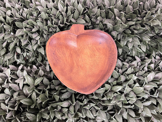 Plate - Acacia Apple 6”
