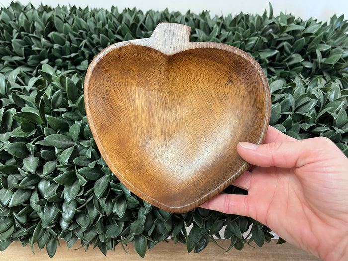 Plate - Acacia Apple 6”