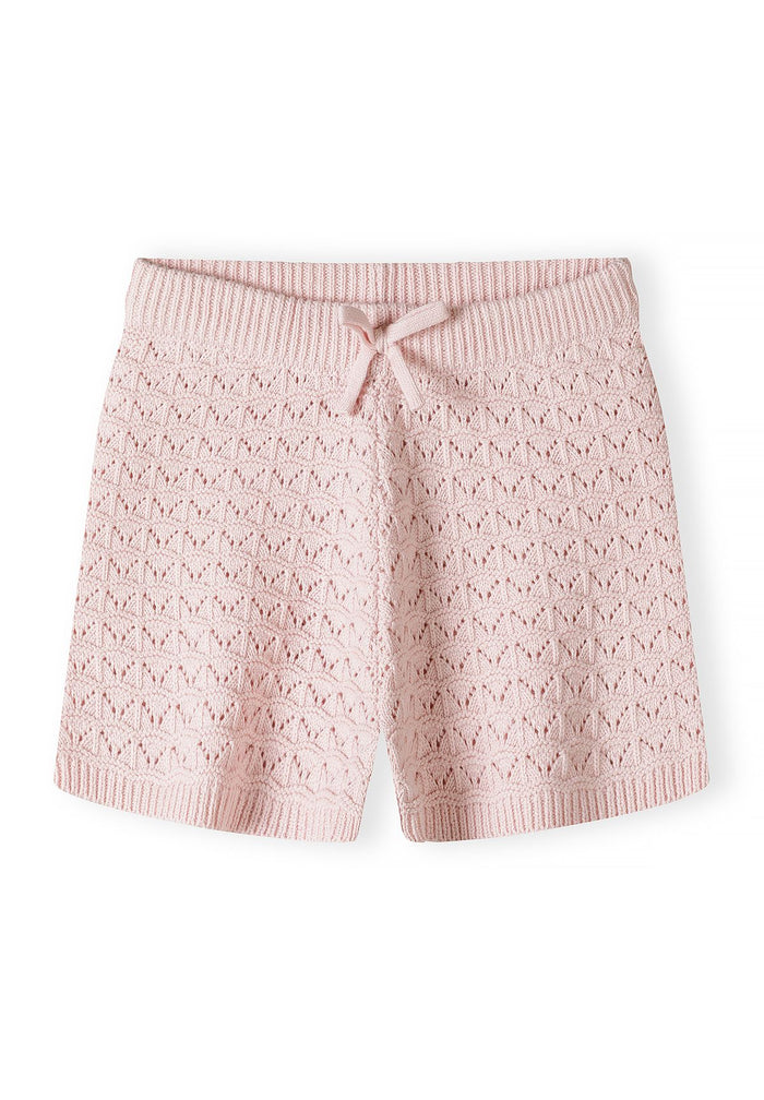 Pointelle Knit Set, Blush Pink, Button Front - 5