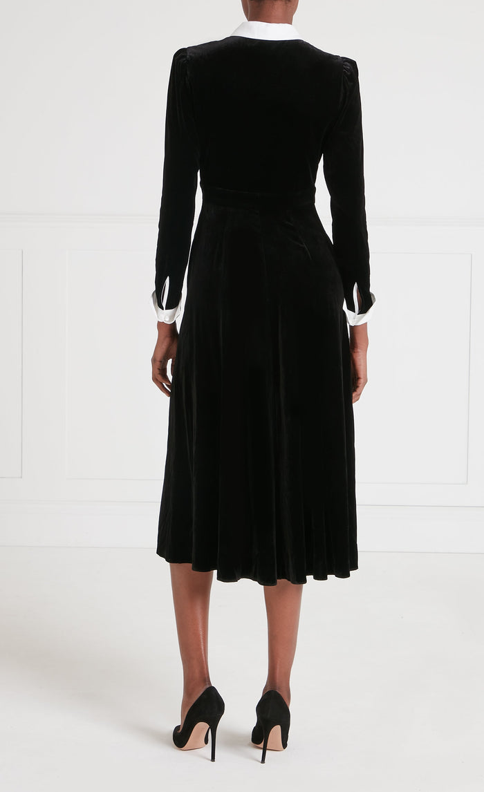 Pompidou Bib Dress - Black