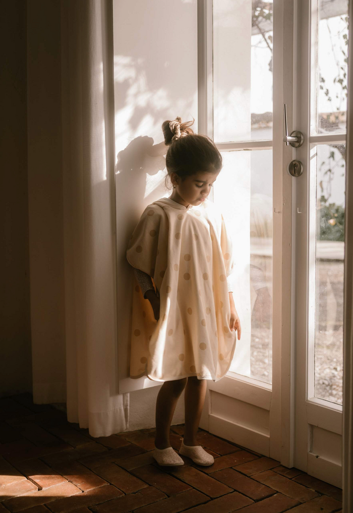 Poncho | Blush Dots