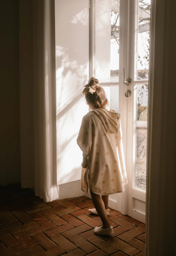 Poncho | Blush Dots