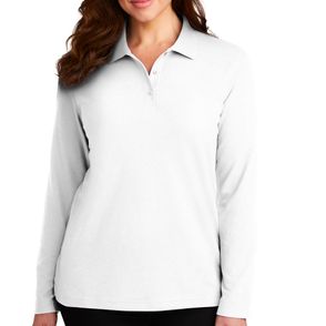 Port Authority Women's Silk Touch Long Sleeve Polo