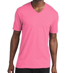 Port & Company Core Cotton V-Neck Tee
